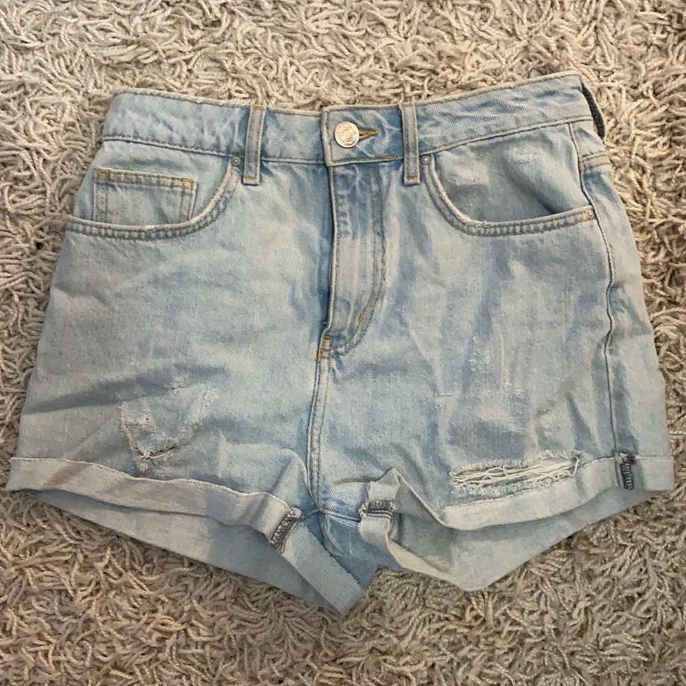 Forever 21 blue high waisted shorts